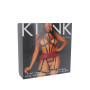 BDSM-костюм учениці Leg Avenue Harness teddy & skirt L Black, портупея, мініспідниця, екошкіра