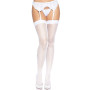 Панчохи-сітка зі швом ззаду Leg Avenue Butterfly back seam thigh highs One size White