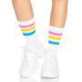 Шкарпетки жіночі в смужку Leg Avenue Pride crew socks Pansexual, 37–43 розмір
