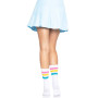 Шкарпетки жіночі в смужку Leg Avenue Pride crew socks Pansexual, 37–43 розмір
