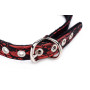 Кляп з трояндою Master Series: Eye-Catching Ball Gag With Rose, чорно-червоний