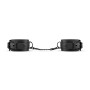 Наручники Bedroom Fantasies: Faux Leather Handcuffs One Size, чорні
