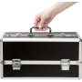 Великий кейс для зберігання секс-іграшок BMS Factory Large Lokable Vibrator Case Black, кодовий замо