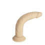Фалоімітатор Naked Addiction — 9″ Silicone Dual Density Bendable Dildo Vanilla, віброкуля в подарунок
