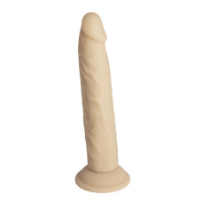Фалоімітатор Naked Addiction — 9″ Silicone Dual Density Bendable Dildo Vanilla, віброкуля в подарунок