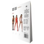 Бодістокінг з безліччю бретелей Passion BS095 One Size, black, імітація пояса та панчіх, з доступом