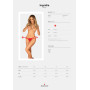 Трусики з доступом Obsessive Ingridia crotchless thong XS/S, червоні