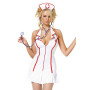 ​​Еротичний костюм медсестри Leg Avenue Head Nurse S/M, сукня, аксесуар на голову, стетоскоп