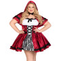 Еротичний костюм Червоної шапочки Leg Avenue Gothic Red Riding Hood 3X–4X, сукня, накидка