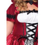 Еротичний костюм Червоної шапочки Leg Avenue Gothic Red Riding Hood 3X–4X, сукня, накидка