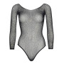 Сітчасте боді зі стразами Leg Avenue Crystalized fishnet bodysuit Black One Size