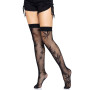Панчохи з малюнком Leg Avenue 420 Net thigh highs Black