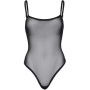 Еротичне боді Leg Avenue Cami bodysuit with thong Black S/M, на бретелях