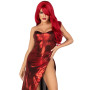 Еротична сукня Leg Avenue Shimmer bodysuit with skirt M