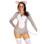 Комбінезон-костюм миші Leg Avenue Comfy Mouse XS, з капюшоном
