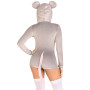 Комбінезон-костюм миші Leg Avenue Comfy Mouse S, з капюшоном