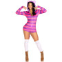 Комбінезон-костюм кішечки Leg Avenue Comfy Cheshire XS, з капюшоном