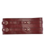 Шкіряний пояс для бондажу Liebe Seele Wine Red Waist Cuff, S Size