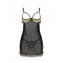 Еротичний пеньюар Passion MARINA CHEMISE, L/XL, beige
