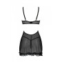Еротичний пеньюар Passion MARINA CHEMISE, L/XL, black