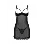 Еротичний пеньюар Passion MARINA CHEMISE, XXL/XXXL, black