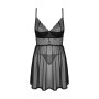 Еротичний комплект Obsessive Chemeris babydoll & thong XS/S, пеньюар та стрінги
