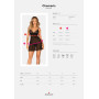 Еротичний комплект Obsessive Chemeris babydoll & thong XL/2XL, пеньюар та стрінги