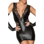 Сукня Noir Handmade F212 Powerwetlook and lace minidress - 3XL