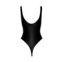Боді Noir Handmade F244 Powerwetlook body with high cut bottom hem - S