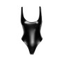Боді Noir Handmade F244 Powerwetlook body with high cut bottom hem - L