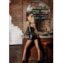 Сукня Noir Handmade F291 Powerwetlook dress with double lace-up front - 3XL
