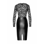 Сукня Noir Handmade F295 Euphoria lace and wetlook midi dress - M
