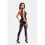 Комбінезон Noir Handmade F298 Libido Deep-V catsuit with collar and pearl chain - M