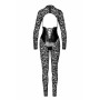 Комбінезон Noir Handmade F299 Enigma lace catsuit with underbust bodice - L