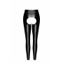 Легінси Noir Handmade F304 Taboo wetlook leggings with open crotch and bum - M