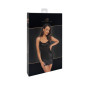 Сукня Noir Handmade F307 Mirage wetlook mini dress with jewelry rhinestone chain - XXL