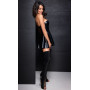 Сукня Noir Handmade F308 Dreamer wetlook corset mini dress with front zipper - XL