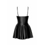 Сукня Noir Handmade F308 Dreamer wetlook corset mini dress with front zipper - 3XL