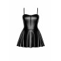 Сукня Noir Handmade F308 Dreamer wetlook corset mini dress with front zipper - 3XL