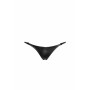 Трусики Noir Handmade P012 Wild crocodile wetlook thong with double opening - 3XL