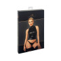 Топ Noir Handmade F324 Glam wetlook top with vinyl corset - 3XL