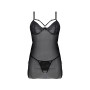 Пеньюар Passion DROSERA BODY black XXL/XXXL - ECO Passion