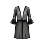 Пеньюар Passion LEAFA PEIGNOIR black XXL/XXXL - ECO Passion