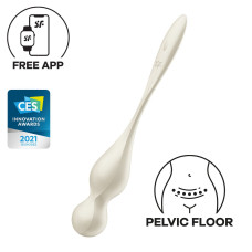 Вагінальні кульки з вібрацією Satisfyer Love Birds 1 Connect App White