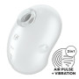 Вакуумний кліторальний стимулятор із вібрацією Satisfyer Cutie Ghost White