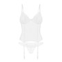 Корсет Obsessive Alissium corset & thong XL/2XL