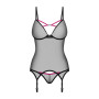 Корсет Obsessive Novenes corset & thong XL/2XL